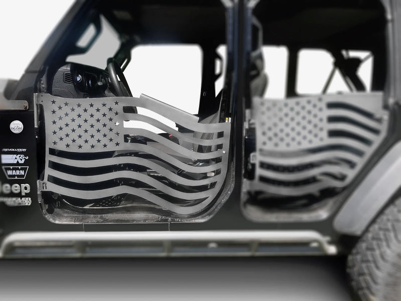 Steinjager, Jeep, Wrangler JL, Doors, Trail, 2018 to Present, American Flag, MADE IN USA, J0049351 - Signatureautoparts Steinjager