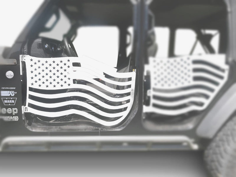 Steinjager, Jeep, Gladiator JT, Doors, Trail, 2019 to Present, American Flag, MADE IN USA, J0049383 - Signatureautoparts Steinjager