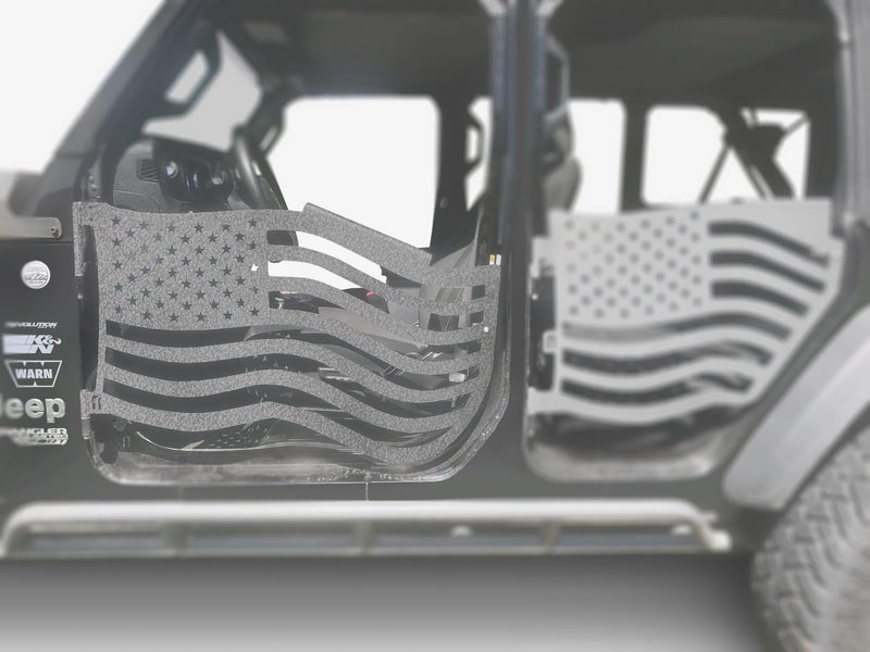 Steinjager, Jeep, Wrangler JL, Doors, Trail, 2018 to Present, American Flag, MADE IN USA, J0049363 - Signatureautoparts Steinjager