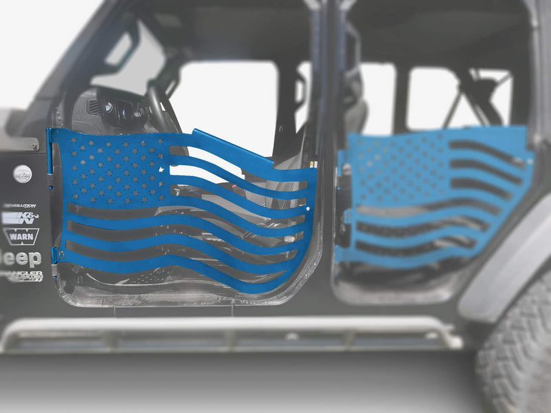 Steinjager, Jeep, Wrangler JL, Doors, Trail, 2018 to Present, American Flag, MADE IN USA, J0049356 - Signatureautoparts Steinjager