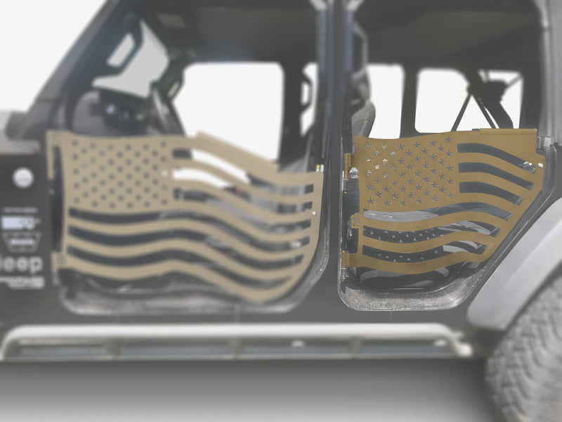 Steinjager, Jeep, Wrangler JL, Doors, Trail, 2018 to Present, American Flag, MADE IN USA, J0049427 - Signatureautoparts Steinjager