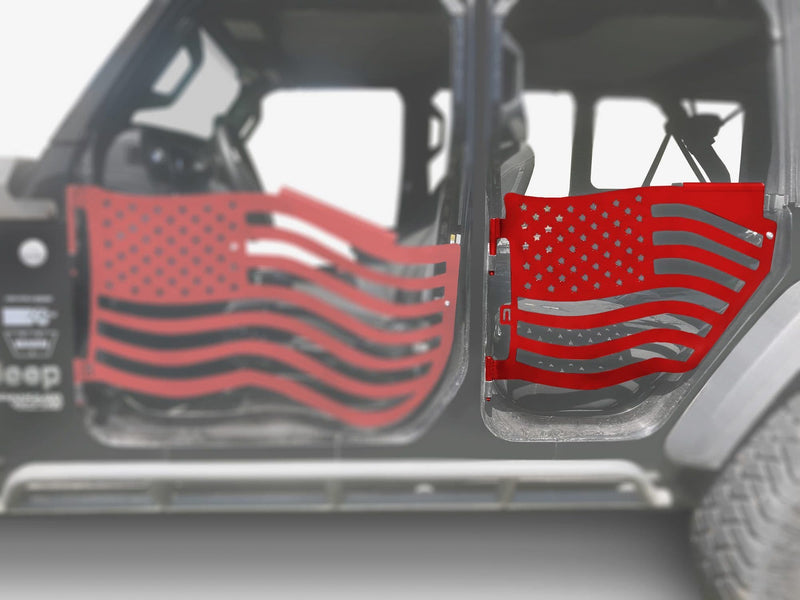 Steinjager, Jeep, Wrangler JL, Doors, Trail, 2018 to Present, American Flag, MADE IN USA, J0049420 - Signatureautoparts Steinjager