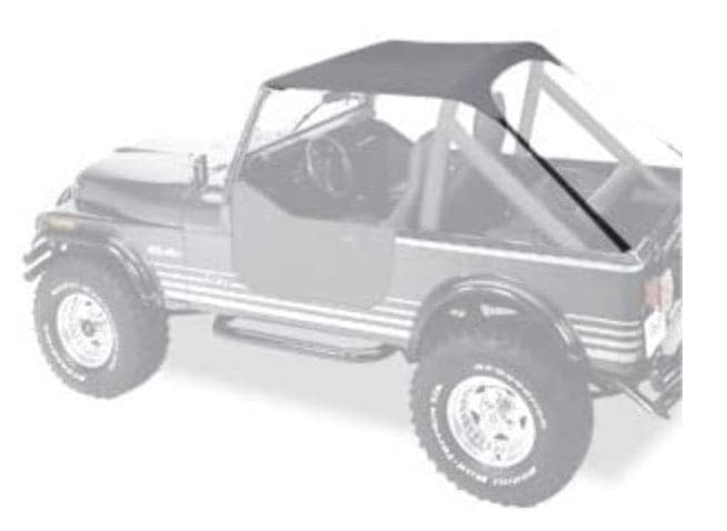 Steinjager, Jeep, Wrangler YJ, Tops, Bimini, 1987-1995, Gray, MADE IN USA, J0058287 - Signatureautoparts Steinjager