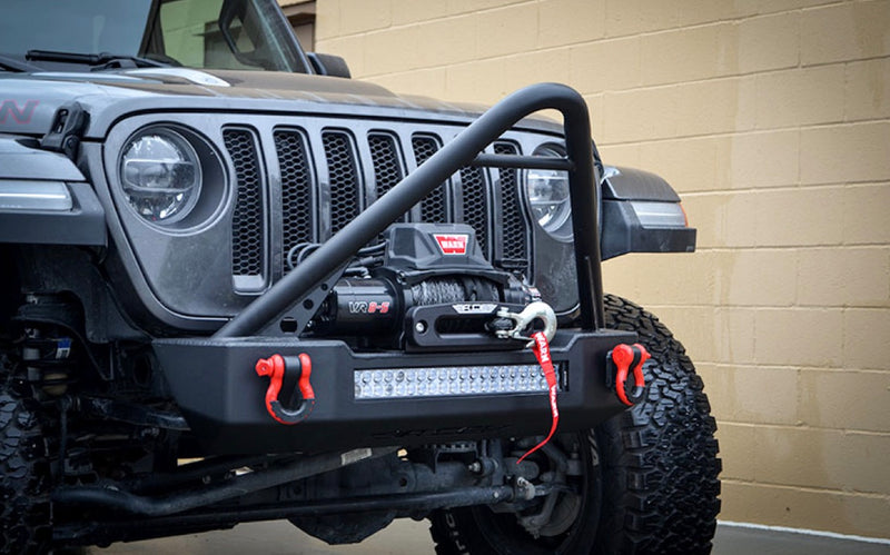 Ace Engineering, Jeep, Wrangler JL, Pro Series Front Bumper, 2018 to Present, Stinger and Light Bar, MADE IN USA, J0054944 - Signatureautoparts Ace Engineering