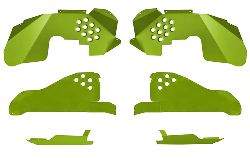 Ace Engineering, Jeep, Wrangler JK, Inner Fenders, Kit, 2007-2018, Gecko Green, MADE IN USA, J0054423 - Signatureautoparts Ace Engineering