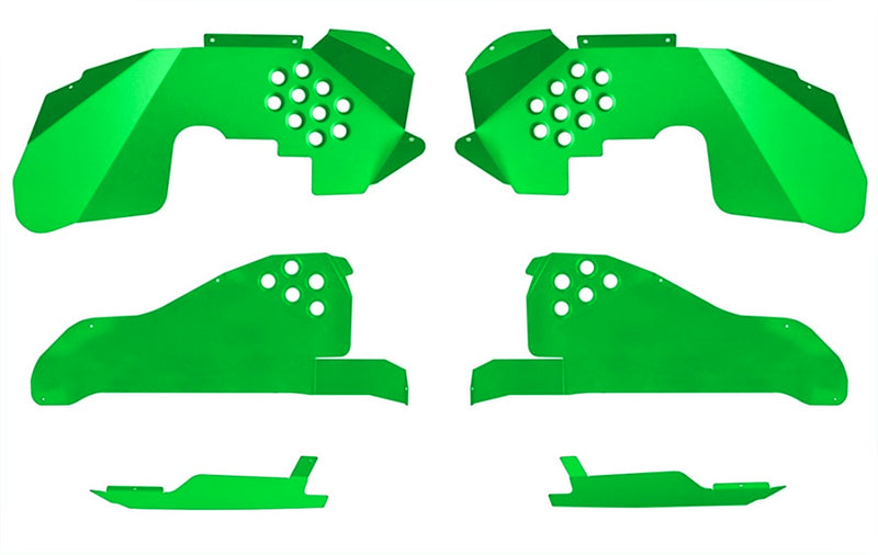 Ace Engineering, Jeep, Wrangler JK, Inner Fenders, Kit, 2007-2018, Neon Green, MADE IN USA, J0054414 - Signatureautoparts Ace Engineering