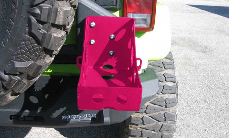 Ace Engineering, Jeep, Wrangler JL, Jerry Can Holder, 2018-Present, Hot Pink, MADE IN USA, J0057016 - Signatureautoparts Ace Engineering