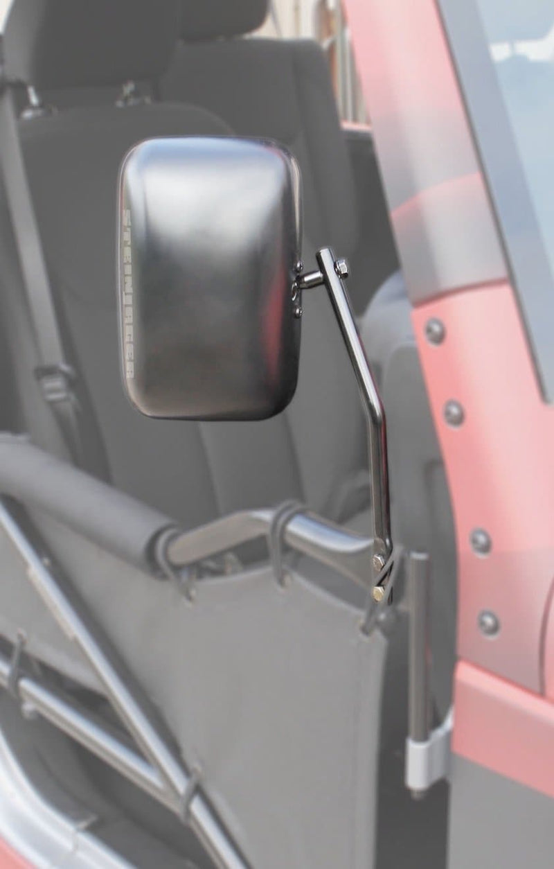 Steinjager, Jeep, Wrangler JK, Mirrors, 2007-2018, To Fit Tube Doors, MADE IN USA, J0031064 - Signatureautoparts Steinjager