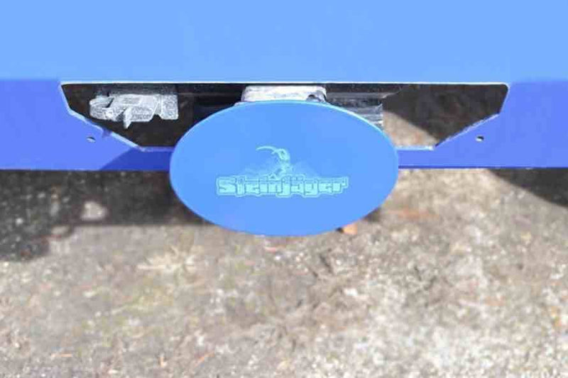 Steinjager, Jeep, Wrangler JK, Hitch Cover, 2007-2017, Playboy Blue, MADE IN USA, J0045801 - Signatureautoparts Steinjager