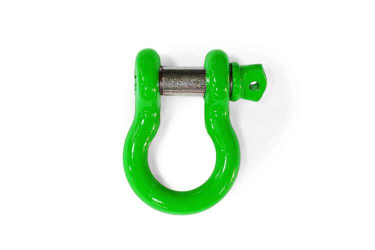 Steinjager, Jeep, Wrangler JL, D-Ring Shackle, 2018 to Present, Neon Green, MADE IN USA, J0048030 - Signatureautoparts Steinjager