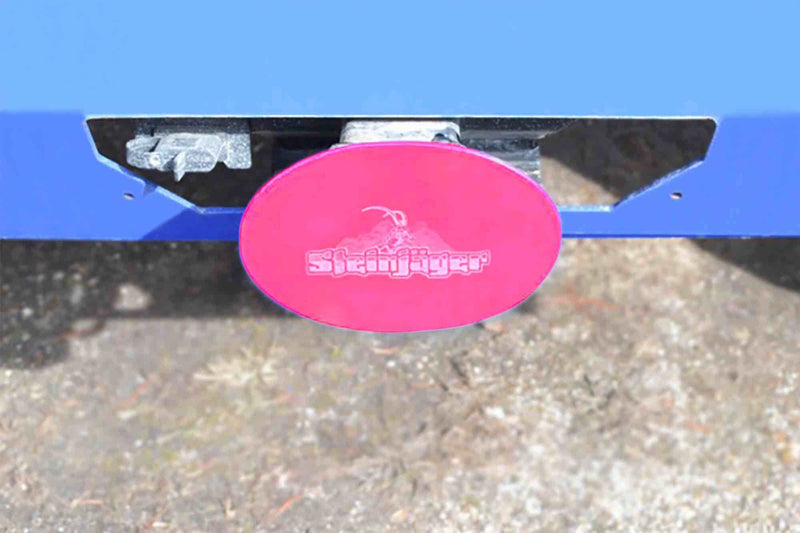 Steinjager, Jeep, Wrangler JK, Hitch Cover, 2007-2017, Hot Pink, MADE IN USA, J0046568 - Signatureautoparts Steinjager