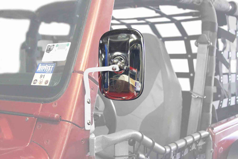 Steinjager, Jeep, Wrangler TJ, Mirrors, 1997-2006, A Pillar Mounted, MADE IN USA, J0047294 - Signatureautoparts Steinjager