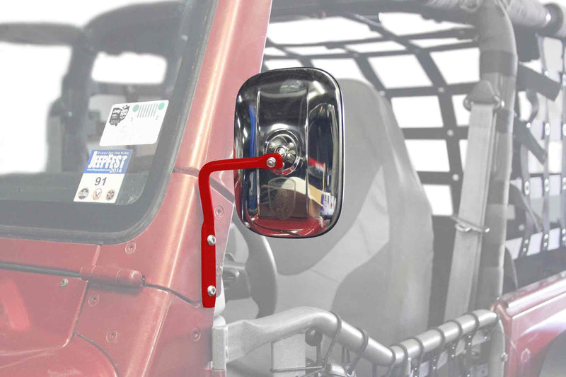 Steinjager, Jeep, Wrangler TJ, Mirrors, 1997-2006, A Pillar Mounted, MADE IN USA, J0047283 - Signatureautoparts Steinjager