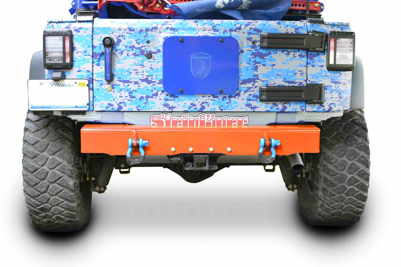 Steinjager, Jeep, Wrangler JK, Bumpers, 2007-2018, Bumper, Rear, MADE IN USA, J0048138 - Signatureautoparts Steinjager