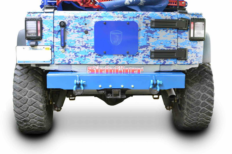 Steinjager, Jeep, Wrangler JK, Bumpers, 2007-2018, Bumper, Rear, MADE IN USA, J0048141 - Signatureautoparts Steinjager