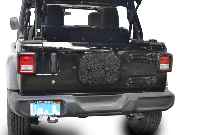 Steinjager, Jeep, Wrangler JL, Spare Tire Carrier Delete Plate, 2018 to Present, Texturized Black, MADE IN USA, J0048220 - Signatureautoparts Steinjager