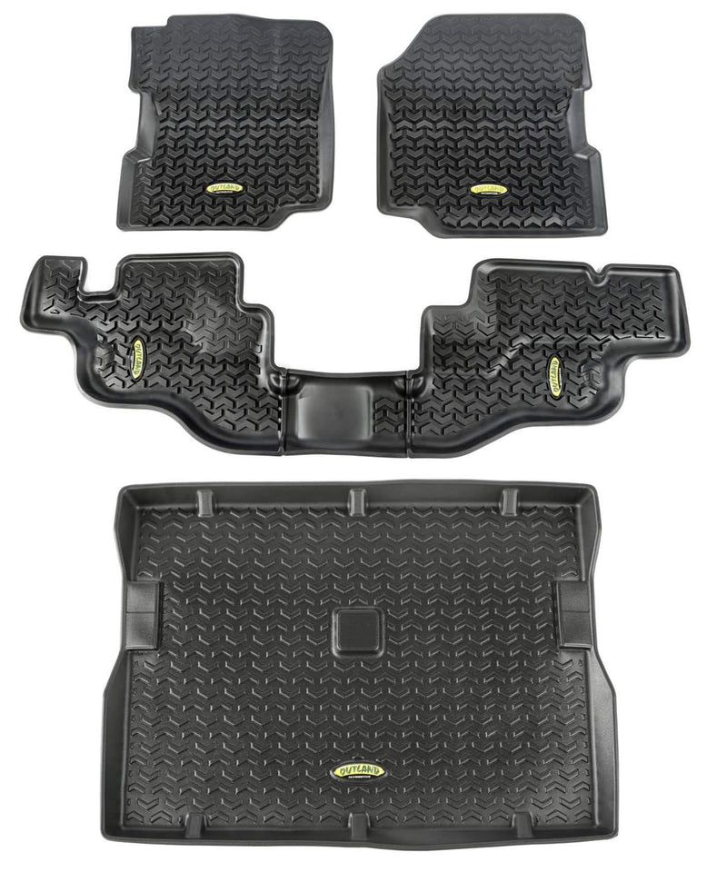 Steinjager, Jeep, CJ-7, Floor Mats, 1976-1986, Front, Rear and Cargo, MADE IN USA, J0052020 - Signatureautoparts Steinjager